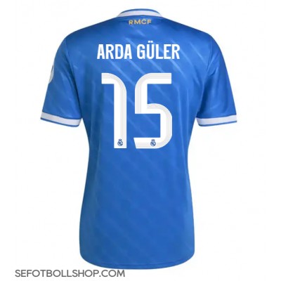 Billiga Real Madrid Arda Guler #15 Tredje fotbollskläder 2025-26 Kortärmad Billiga Real Madrid Arda Guler #15 Tredje fotbollskläder 2025-26 Kortärmad